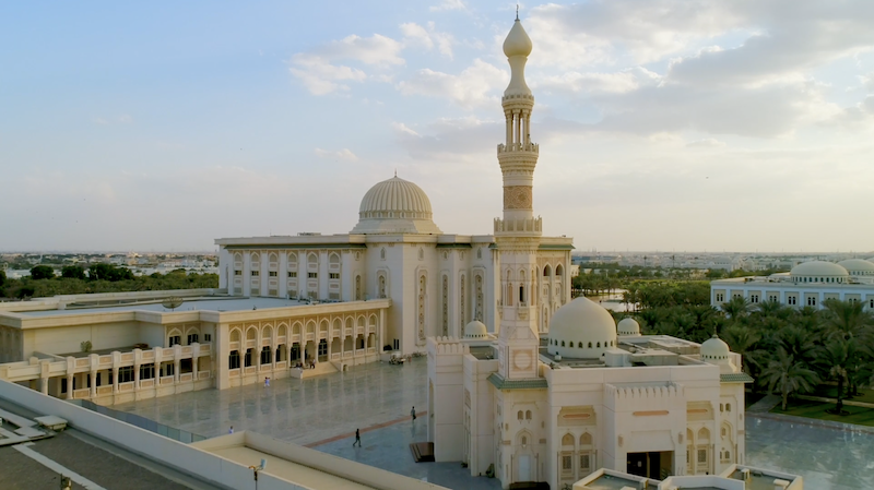 mosque by drone